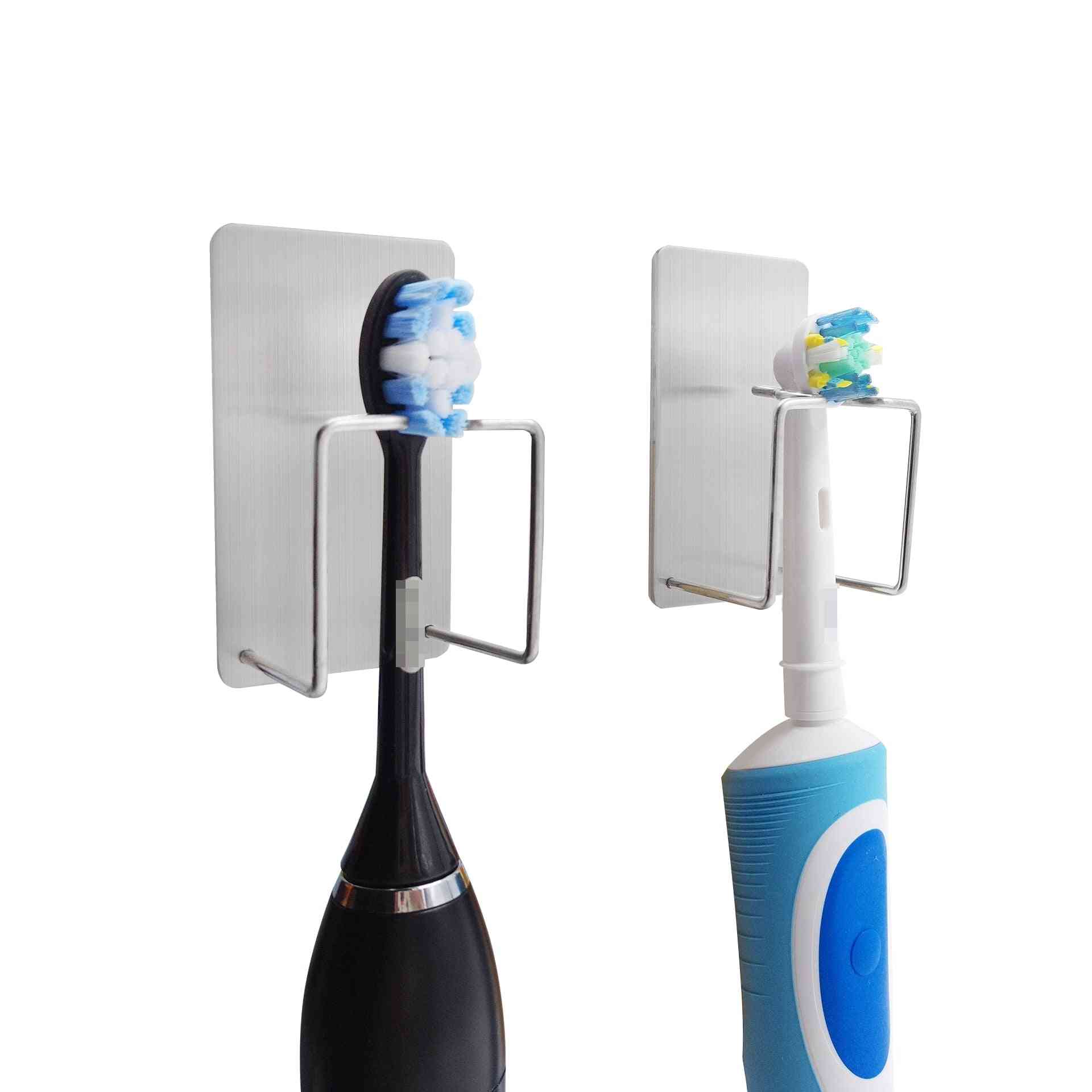 Adesivos de gancho de suporte de parede de armazenamento de aço inoxidável 304 para uso em pasta de dente, escova de dente e acessórios de banheiro.