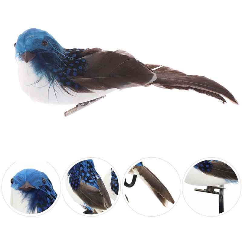 Plumas de espuma artificial aves artesanales - modelos de aves de simulación