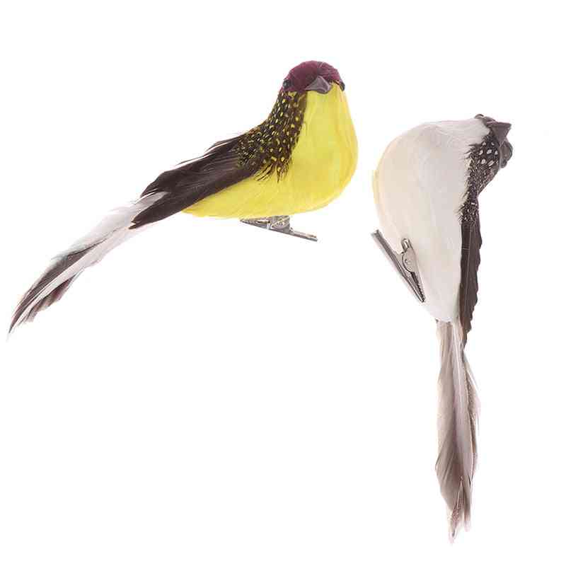 Plumas de espuma artificial aves artesanales - modelos de aves de simulación