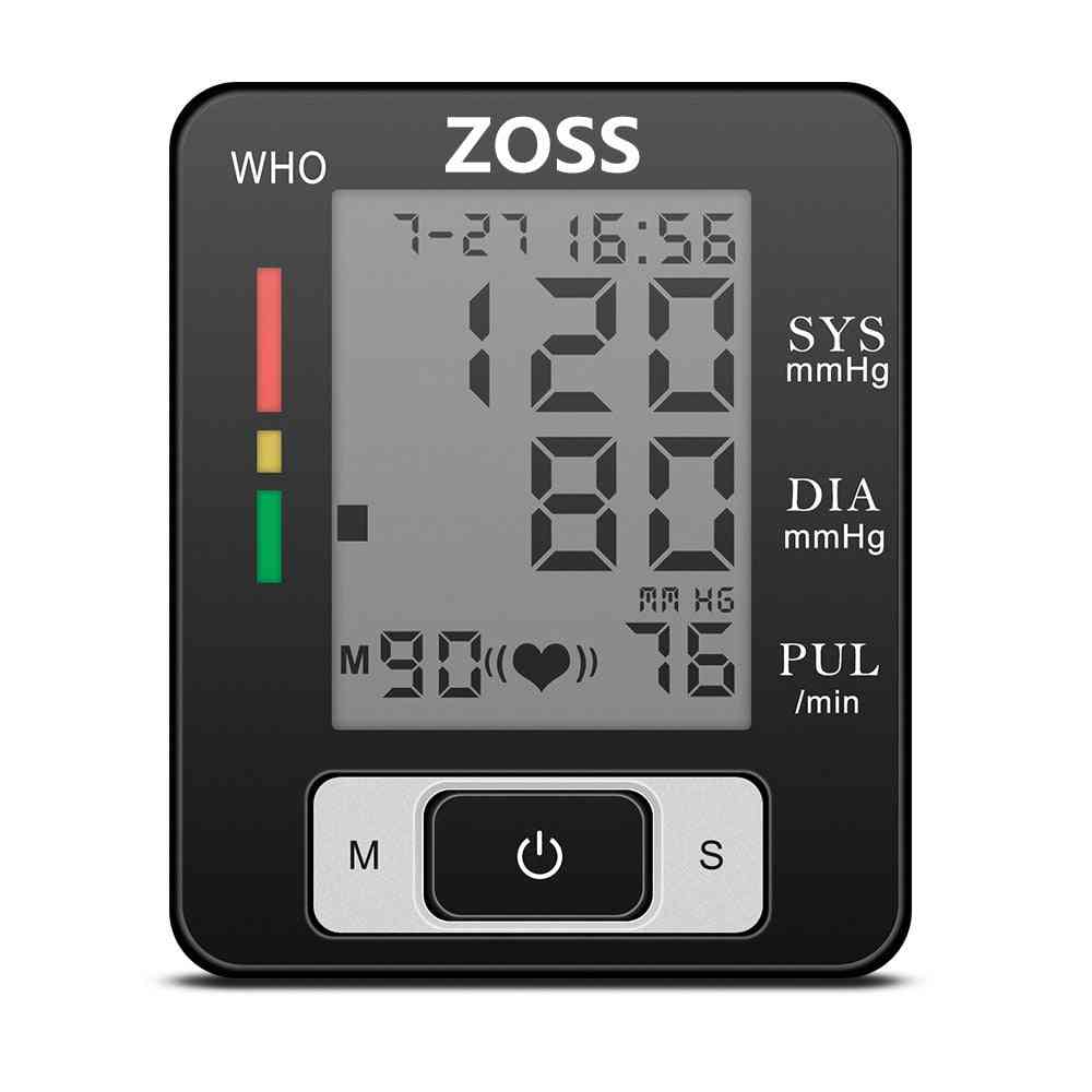 Polsino vocale inglese o russo misuratore di pressione sanguigna da polso misuratore di frequenza cardiaca portatile bp - nessuna voce