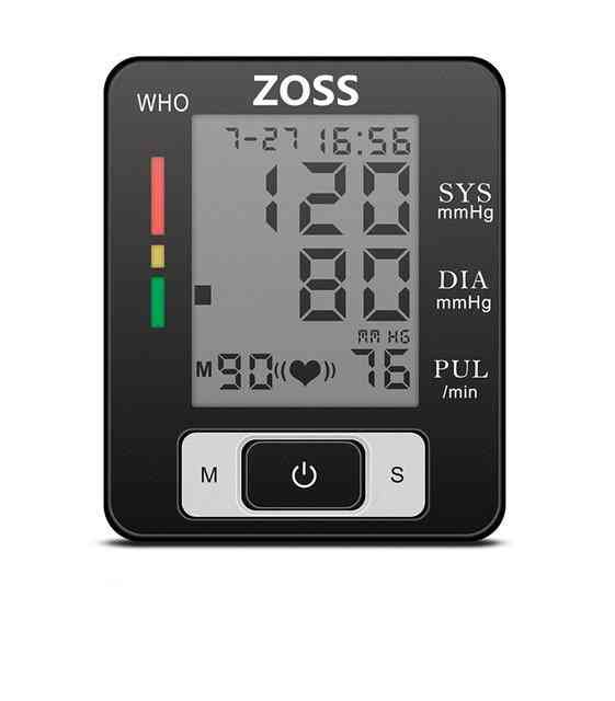 Polsino vocale inglese o russo misuratore di pressione sanguigna da polso misuratore di frequenza cardiaca portatile bp - nessuna voce