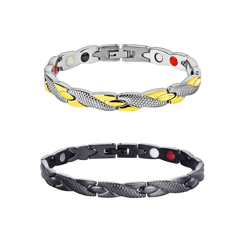 Weight Loss Magnetic Slimming Bracelet - Fashionable Jewelry For Man, Woman Link Chain