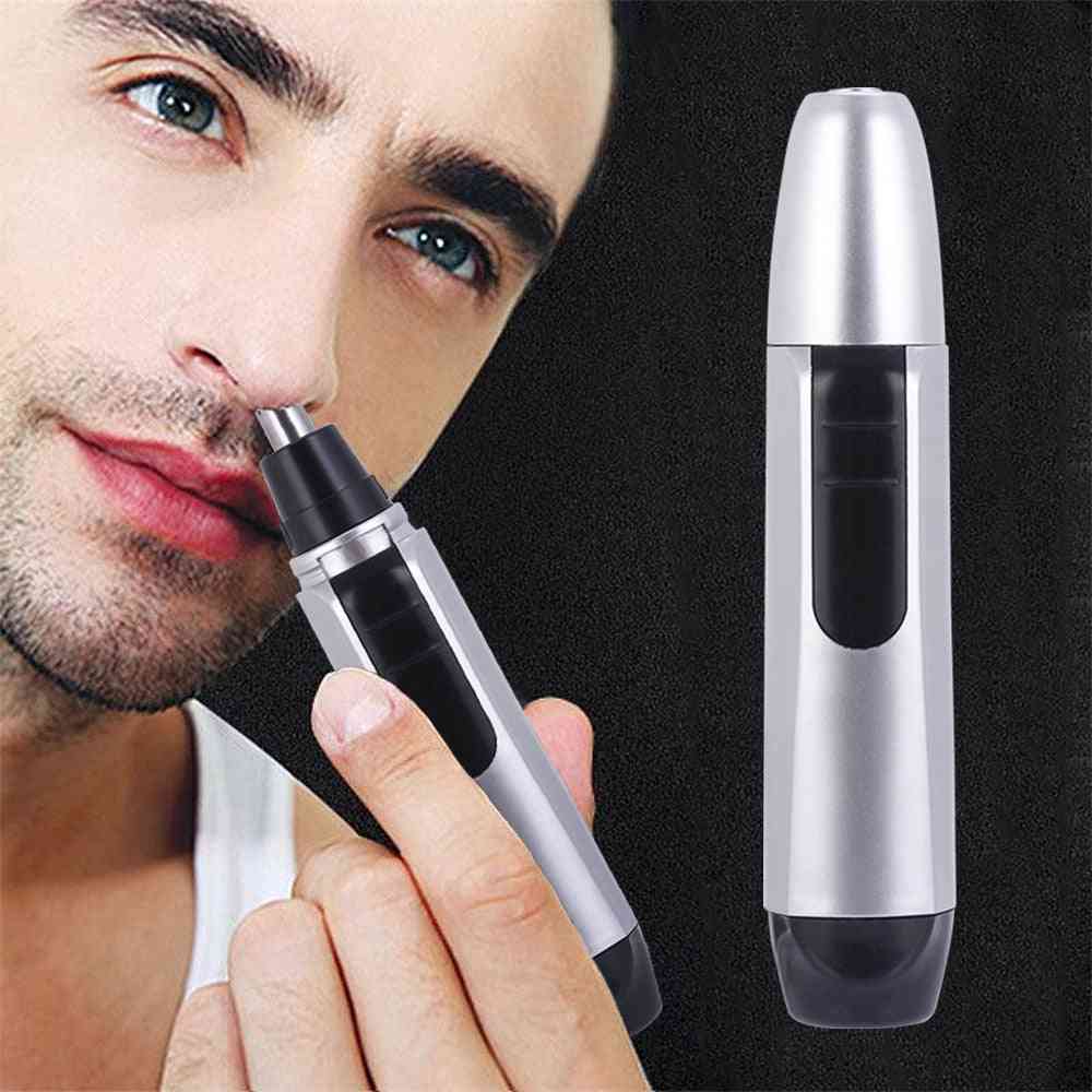 Recortador de orejas de nariz de afeitado eléctrico - cuidado facial de seguridad - recortador de pelo de nariz para hombres afeitadora de depilación