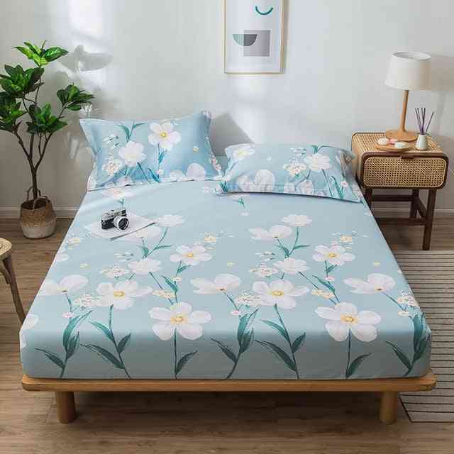 Fashion Printing Fitted Soft Cozy Bed Sheet And Pillowcase