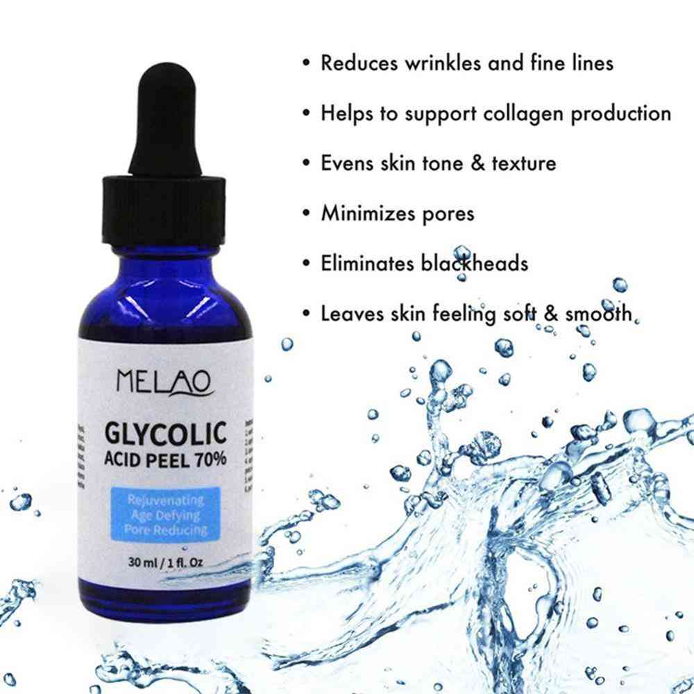 Otopina za popravak kore glikolne kiseline - skupljanje pora osvjetljava kožu, poboljšava akne