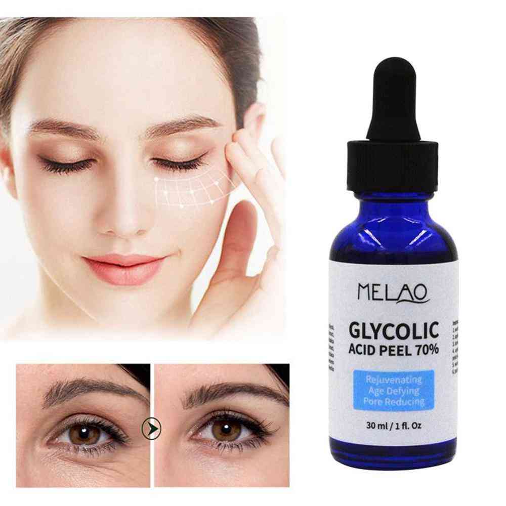 Solution de réparation de peau d'acide glycolique - rétrécir les pores éclaircir la peau utilisée pour l'équilibre des couleurs l'eau et l'huile améliorent l'acné