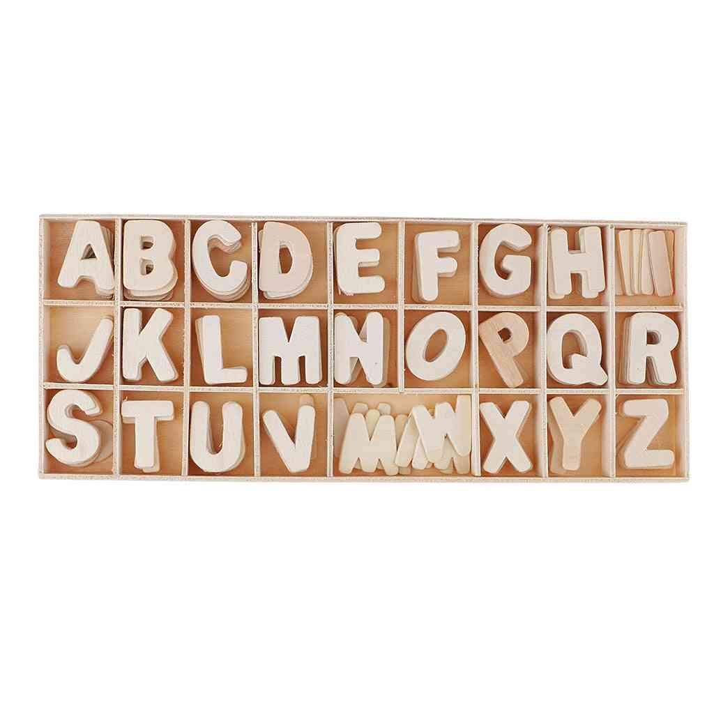 Wooden Alphabet Letters And Numbers For Diy Craft Home Decor
