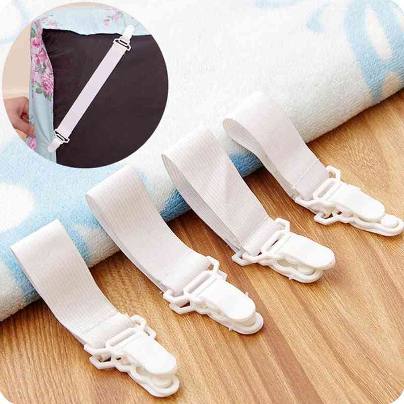 Bed Sheet Grippers Nonslip Blanket Mattress Cover Sofa Bed Fasteners Elastic Clip Holders