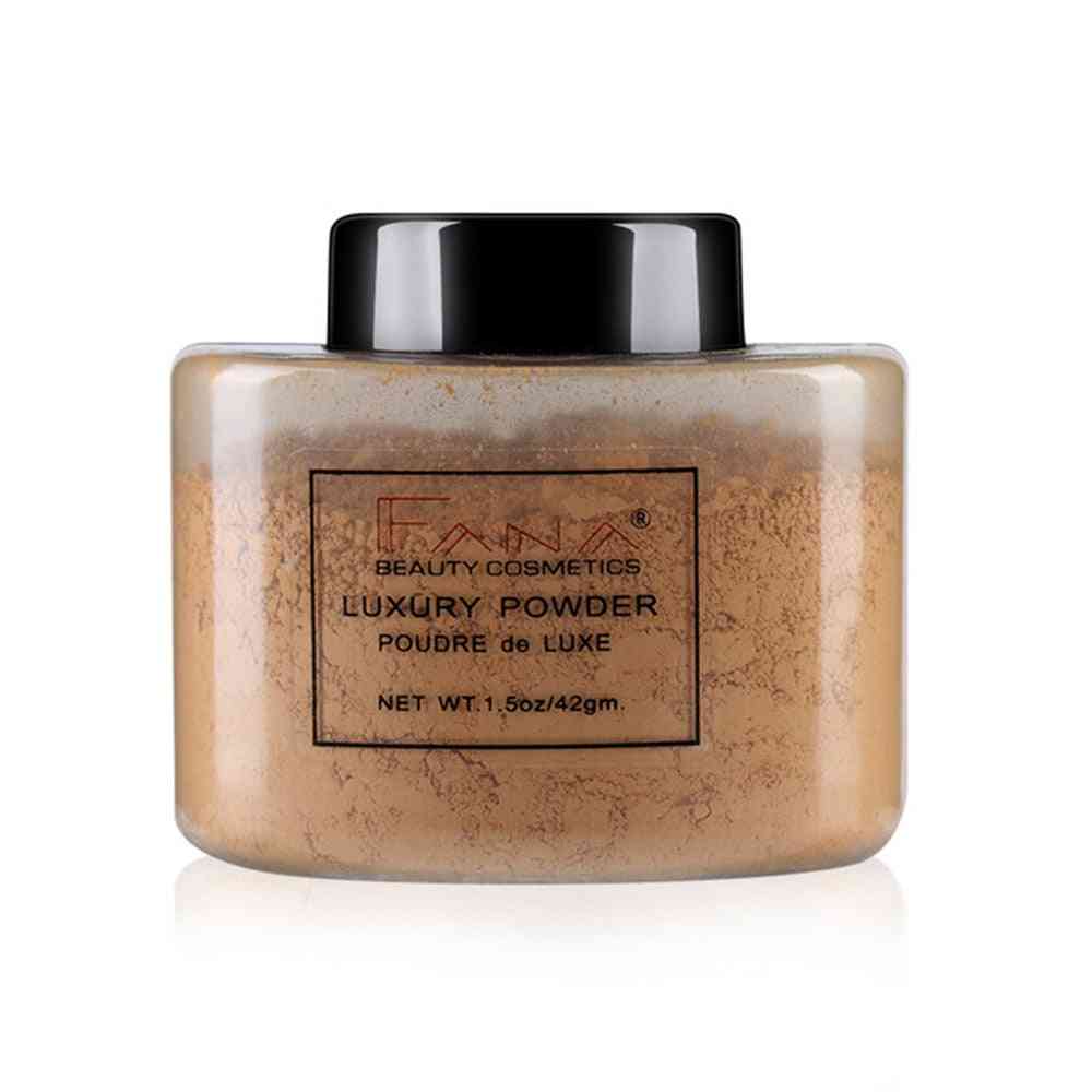 Smooth Loose Oil Control Powder - Makeup Concealer Mineral Finish Powder, Transparent Cosmetic