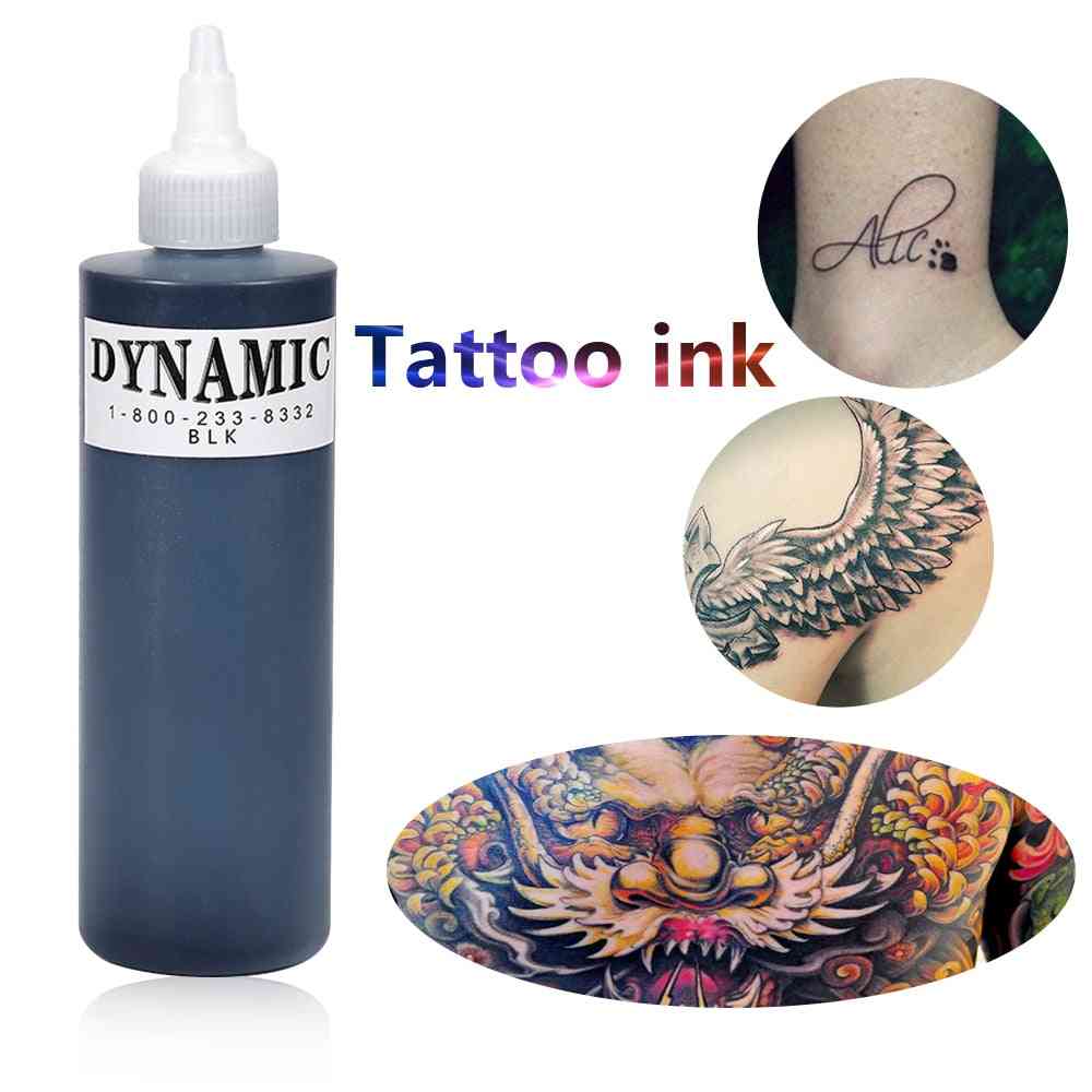 Sort dynamisk tatovering - blæk mikro permanent tatoveringspigment til kropskunst tatovering maleri kosmetik -