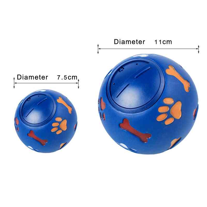 Interactive Pure Natural Rubber Leakage Food Training Ball Toy For Pet Dog Cat