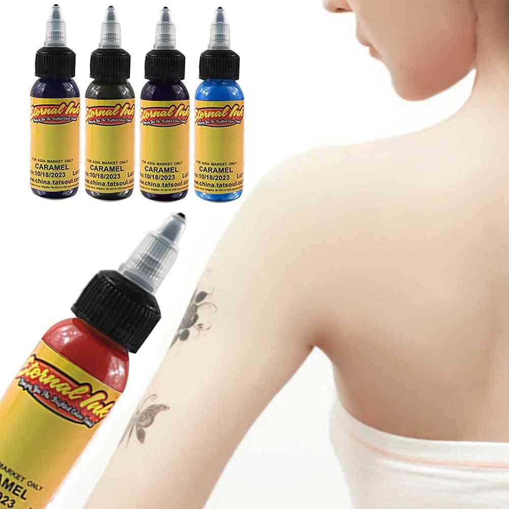 Semi Permanent Natural Plant Tattoo Pigment For Eyebrow, Eyeliner, Lip, Body