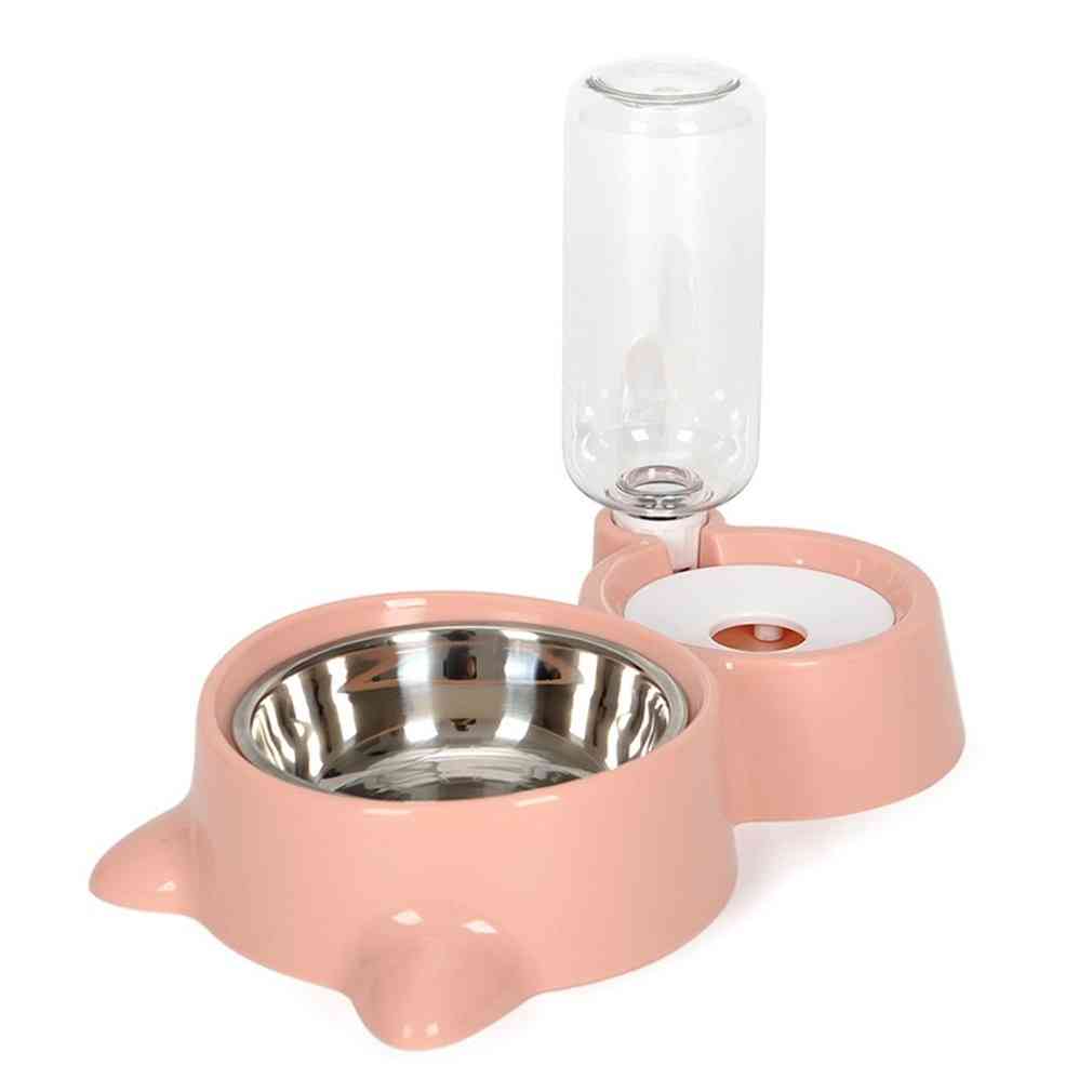 Automatic Double Water & Rice Storage Bowl For Pet Cat Dog