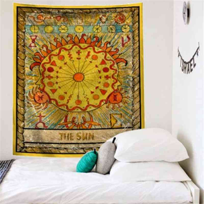 Mandala tarot vägg hängande sovrum dekor tapet 95x73cm