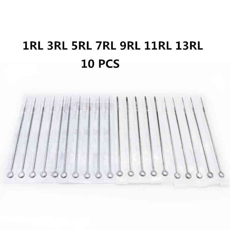 Tattoo Needles Medical Disposable Permanent Makeup Microblading Round Liner Needles For Tattoo Machine Gun