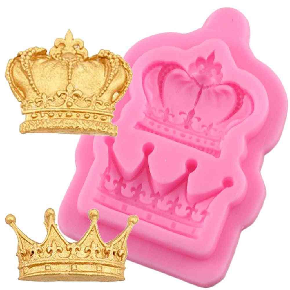 Couronnes de princesse reine 3d moule en silicone - outils de décoration de cupcake gâteau fondant résine argile