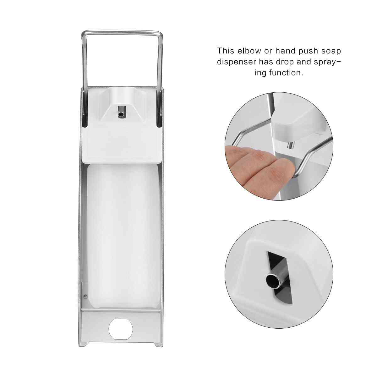 Wall Mount Soap, Sanitizer, Lotion Dispenser With Manual Pump For Bathrooms And Hospitals