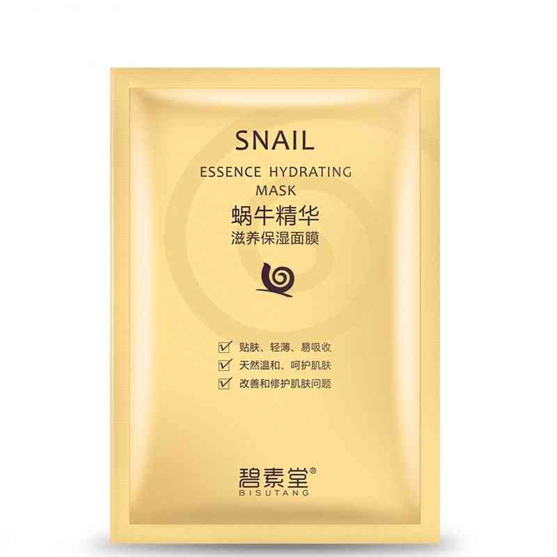 Whitening And Moisturizing Face Mask For Hydrating Skin - Genuine Silk Cosmetics With Snail Essence