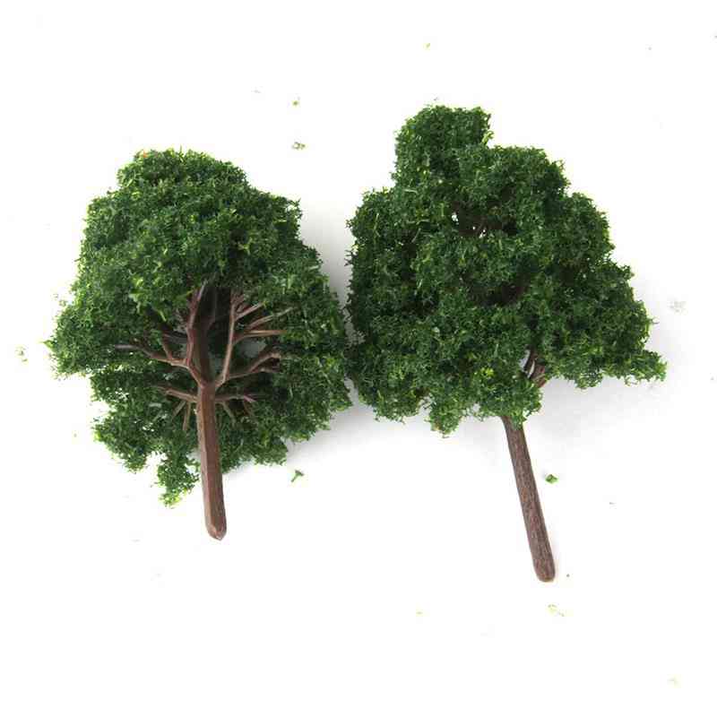 25 stycken modellträd - diorama trädarkitekturväxter för diy landskap landskap