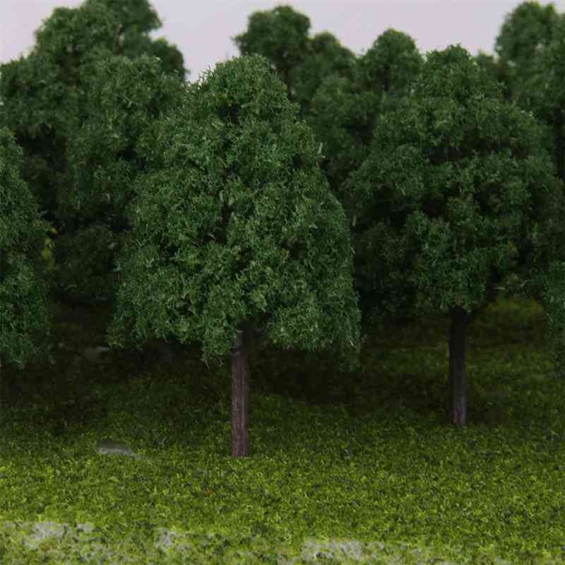 25 stykker modelltrær - diorama-trearkitekturplanter for DIY landskap