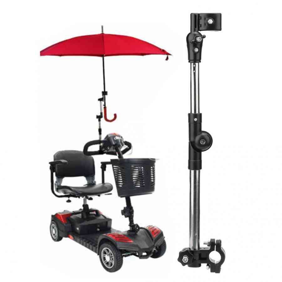 Wheelchair Stroller, Bicycle Umbrella Attachment Handle Bar Holder - Elderly Wheelchair Accessory