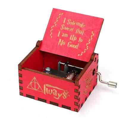 I Solemnly Swear That I Am Up To No Good- Hand Crank Wooden Music Box