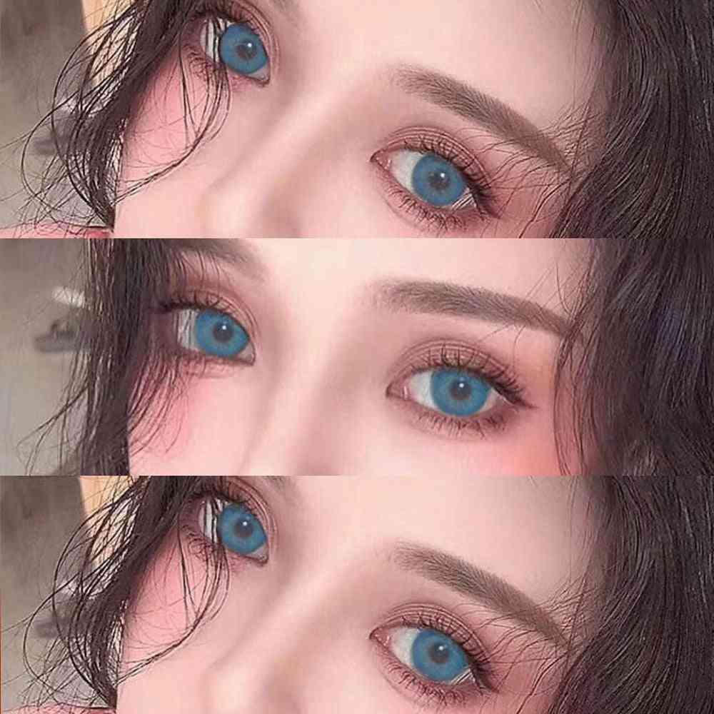 Nueva lente de contacto de color lentes de contacto de color lentes de contacto de color - chica rusa azul