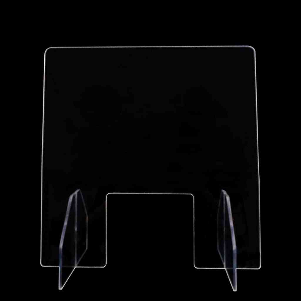 Acrylic Sneeze Guard Shield - Clear Perfection Reception Side, Sale Counter Sprayed Uv Cut Transparent Height Protection Screen