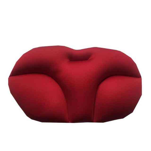 3d Ergonomic Design Neck Head Rest Micro Airball Pillow - Air Cushion Pressure Relief Washable Cover Pillow