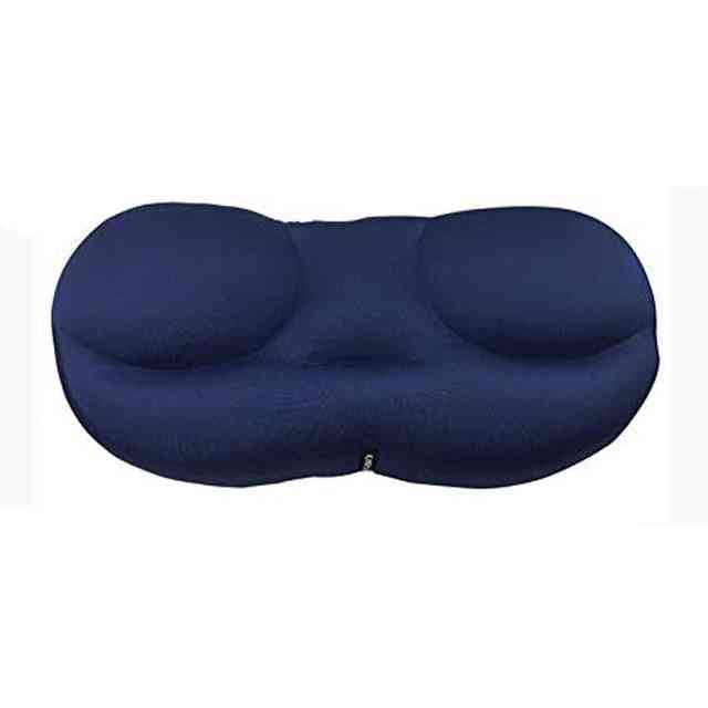3d diseño ergonómico cuello reposacabezas micro airball almohada - cojín de aire alivio de presión funda lavable almohada - rojo / 550x330x100mm