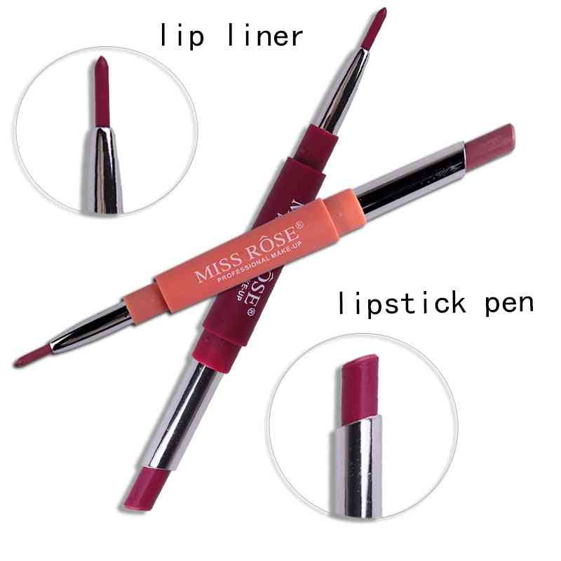 Double End Lipstick Pencil - Waterproof Long Lasting