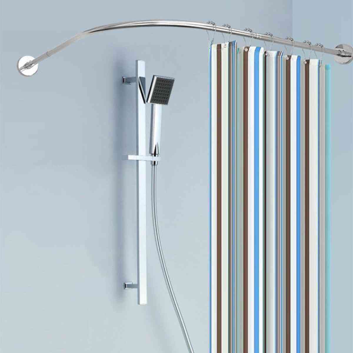 U Shaped, Extendable Shower Curtain Rod