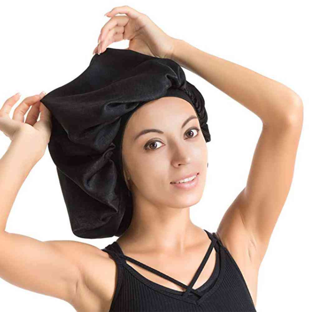 Gorro de dormir súper gigante impermeable - gorro de ducha para el cuidado del cabello femenino -