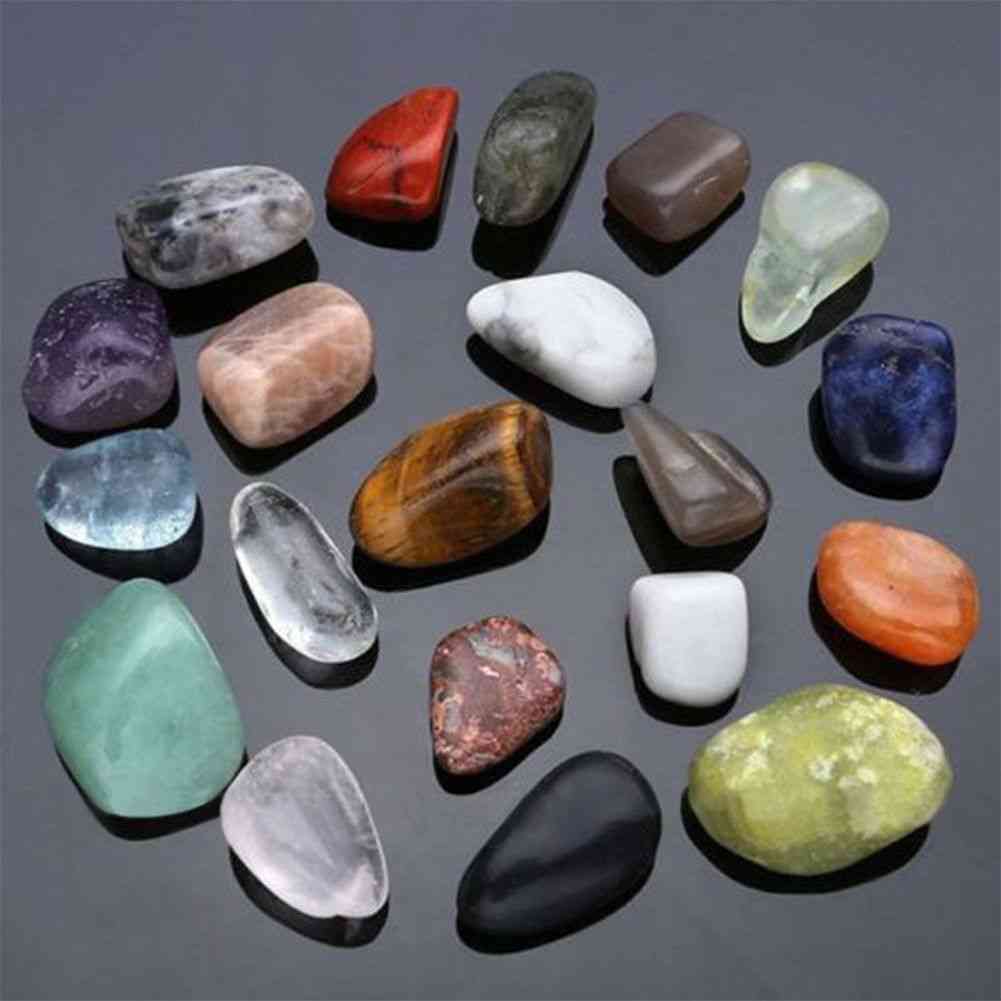 Piatră prețioasă de cristal natural lustruit colecția de pietre chakra vindecătoare - meșteșuguri populare de decorare a pietrelor