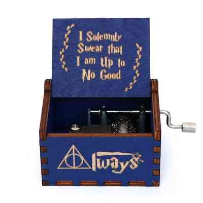 Harry potter collectibles - ik zweer plechtig dat ik geen goede houten handslinger blauwe muziekdoos heb - gb-hp1-bu