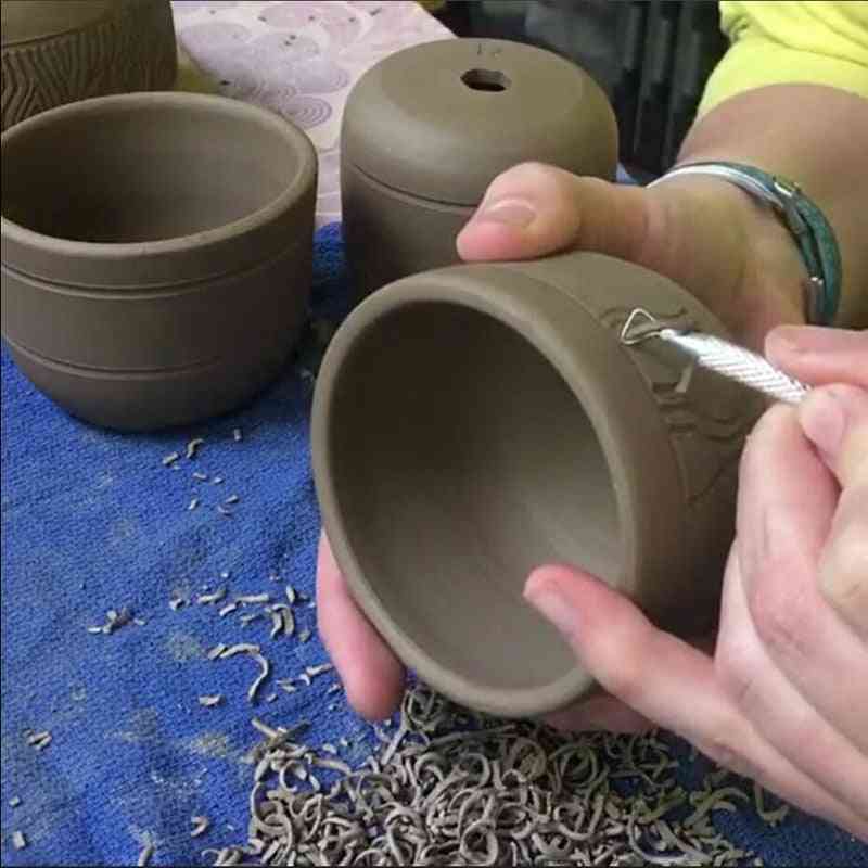 Polymer Clay Sculpting Tools, Pottery Ceramics Ribbon - Sculpture Caving Scraper, Craft Modelling Tools