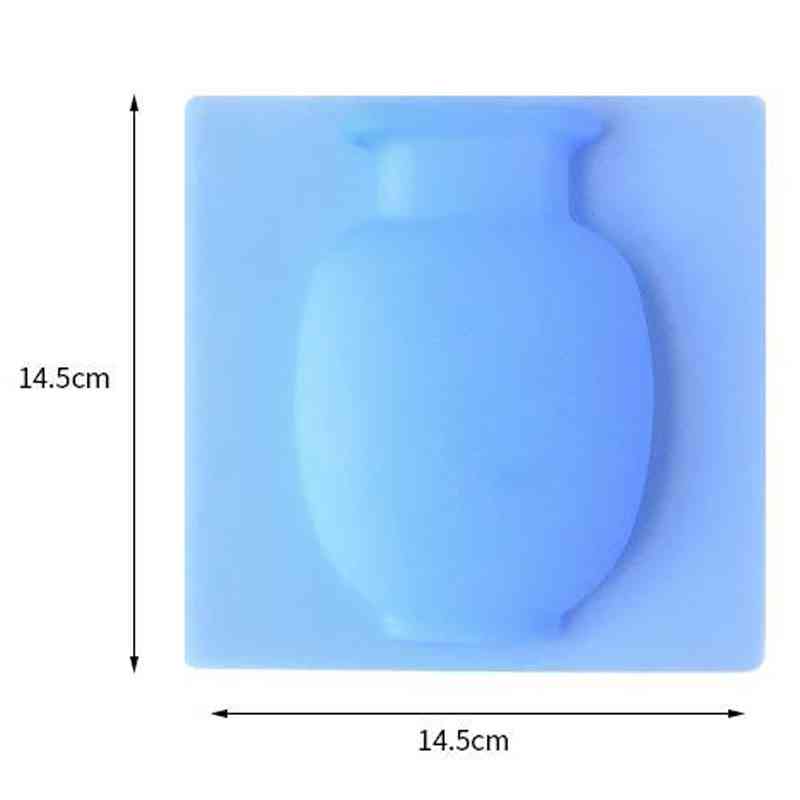 Silicone Easy Removable Wall And Fridge Sticky Magic Flower Plant Vases - Diy Home Decoration Vase