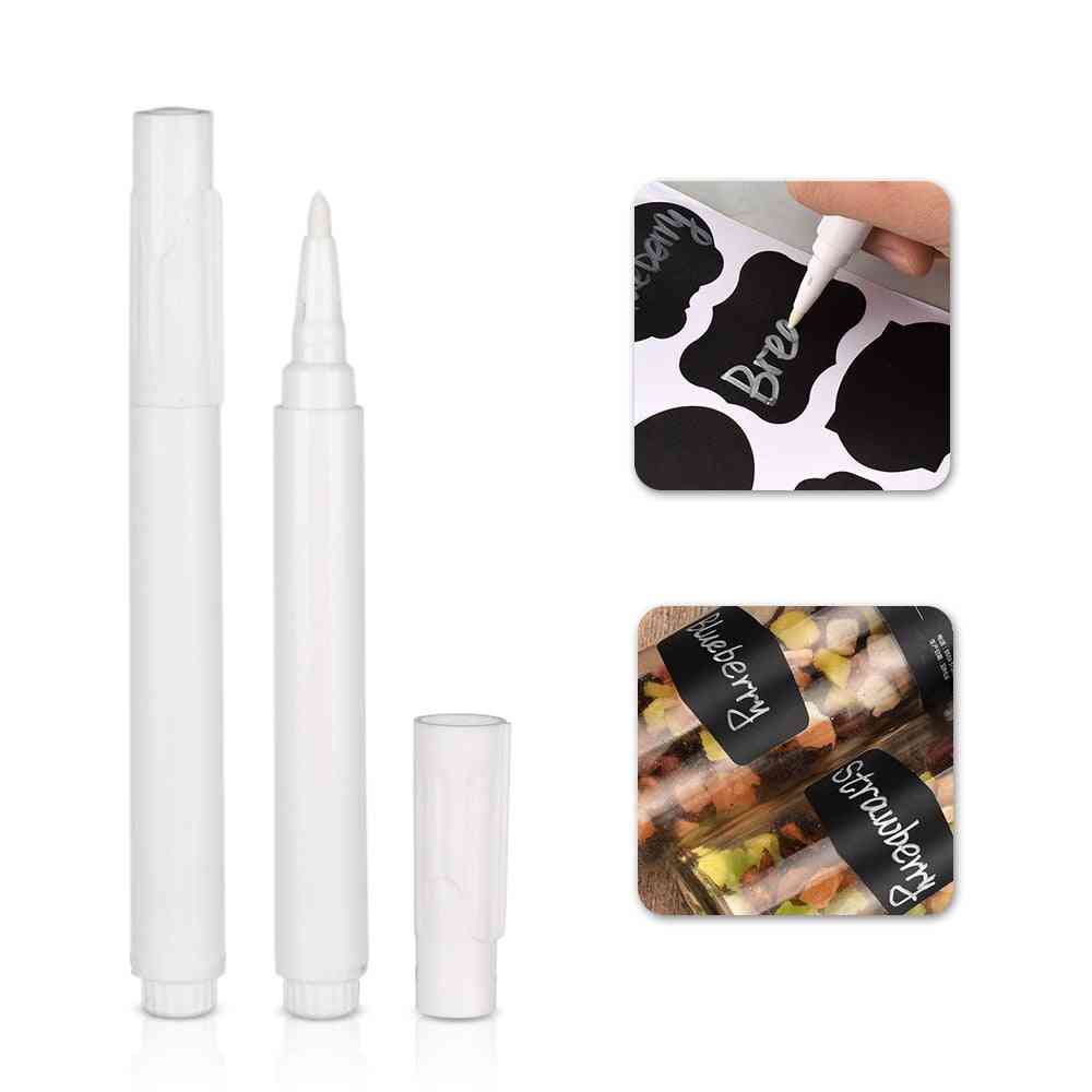 White Liquid Removable Erasable Marker, Chalk, Pens For Wall Sticker, Kitchen Jar