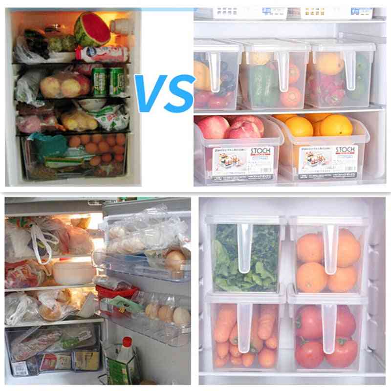 Transparent Storage Box, Organizer For Food - Refrigerator Storage Boxes