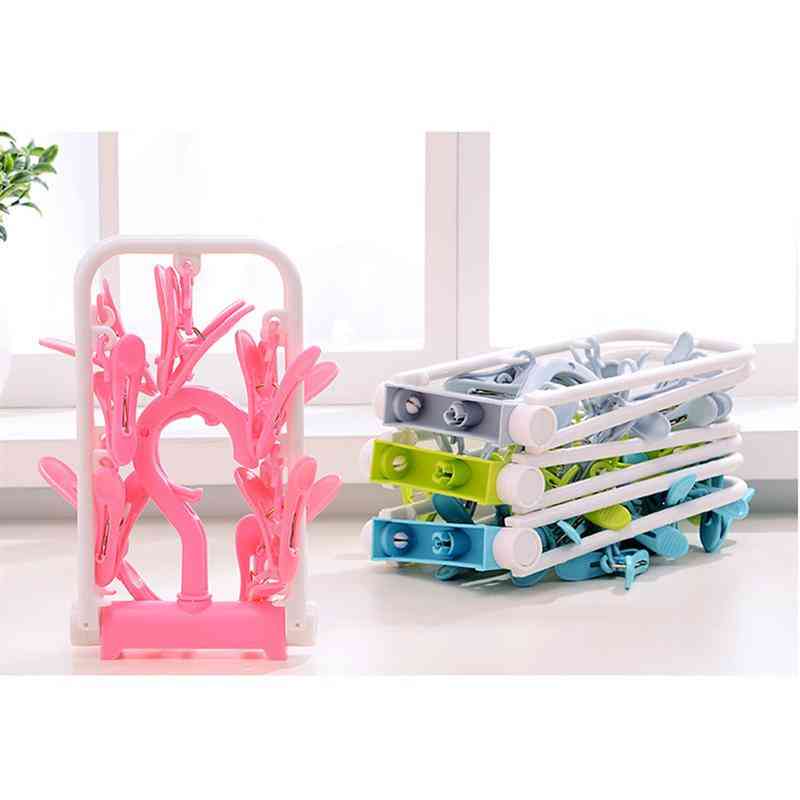 Foldable Clothes Drying Rack - Portable Laundry Hanger, Dry Drip For Travel