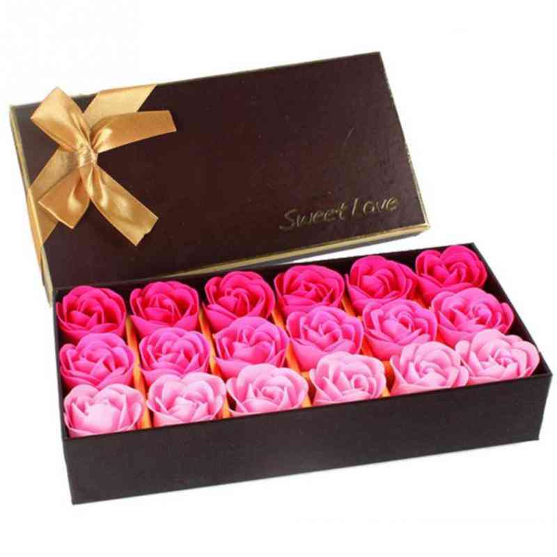 симулация розов сапун с кутия за подаръци - сапун за лице за жени / момичета