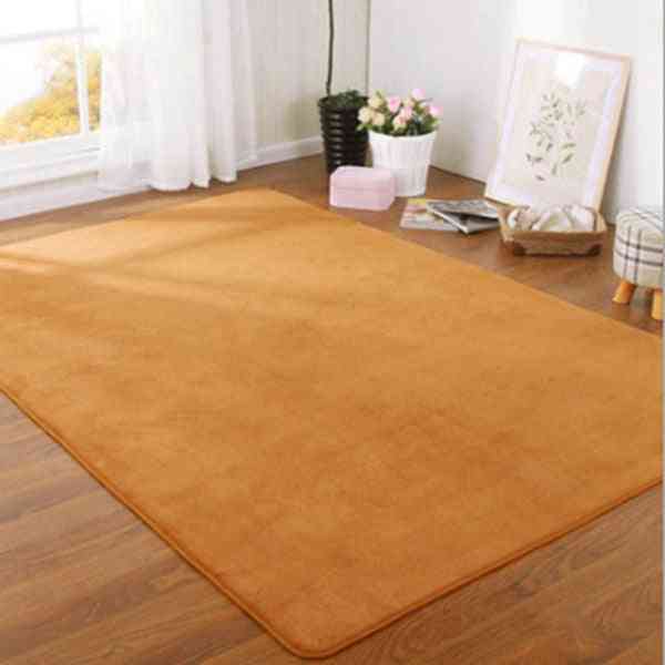 Solid Color, Modern, Thick Carpet For Living Room - Crawling Mats For Home Decoration