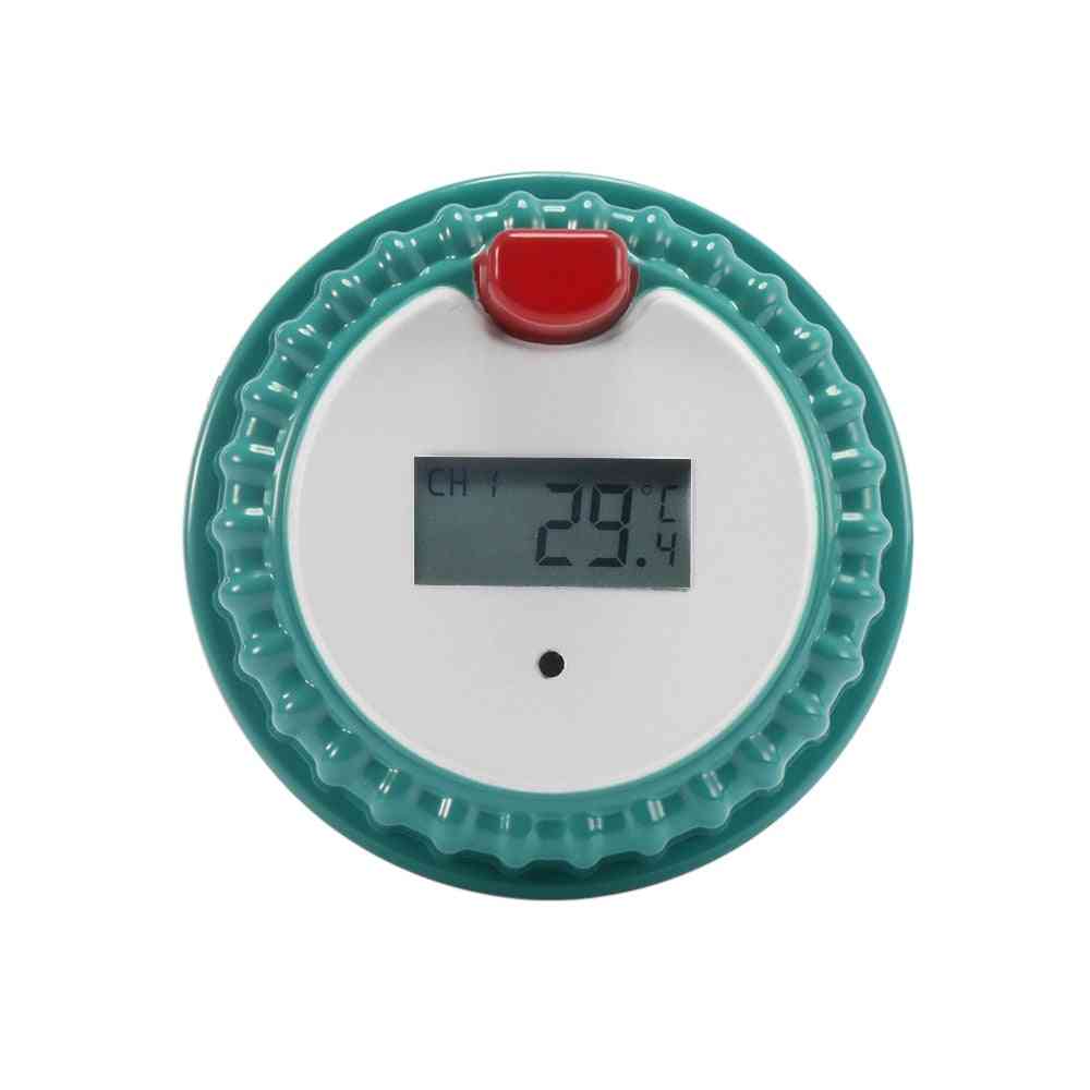 Wireless Pool Thermometer Hot Tub Home Swim Spa Water Temperature Meter Calendar Alarm Clock 40~60c Waterproof Outside Sensor