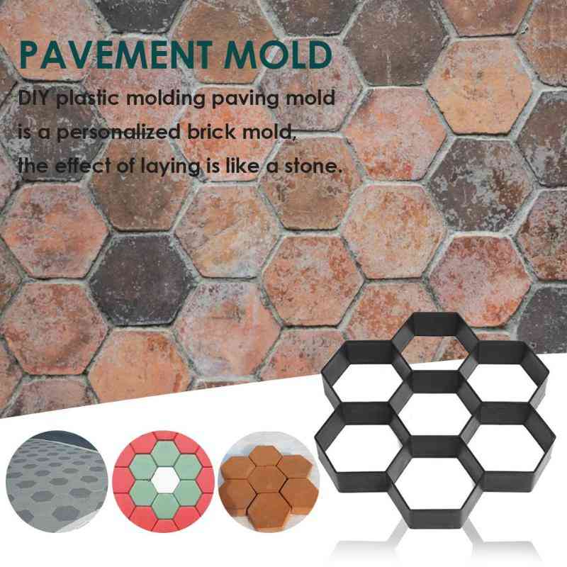 Diy- Plastic Mold For Manually Paving Cement Brick