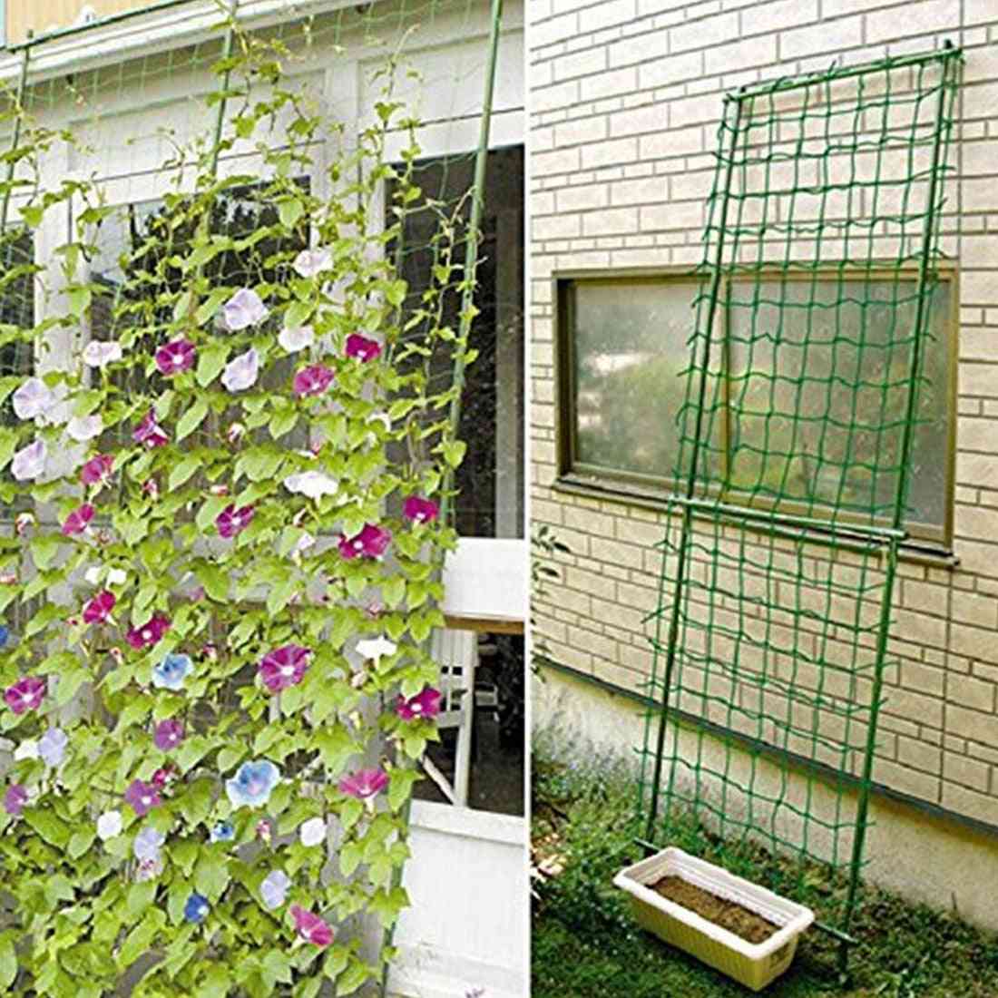 Plasă de nailon cu gard de grădină, plasă de grădinărit cu cadru de alpinism