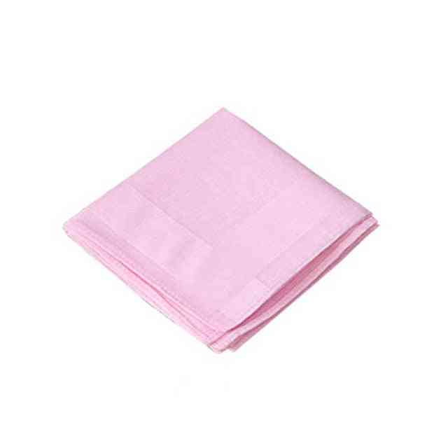 Pure Neck, Hair Scarf, Towel Handkerchief For Women - Plain Pocket Squares Hankies
