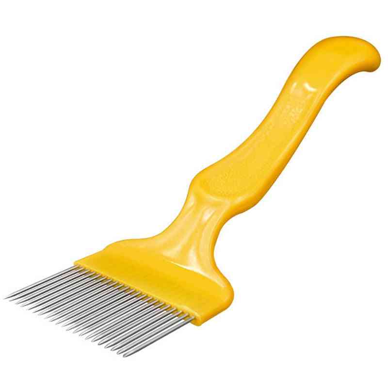 Beekeeping Tools Pin Straight Needles Uncapping Forks Handle Stainless Steel Honey Sparse Rake Shovel Comb Bee Equipment