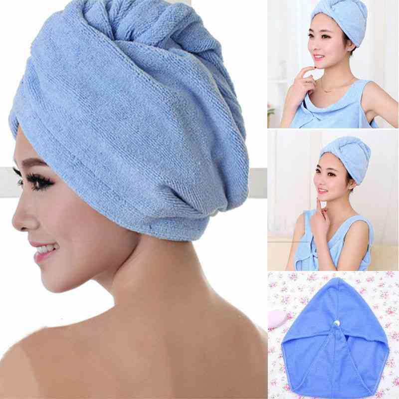 Ultra-absorbent, Microfiber Hair Drying Towel Wrap