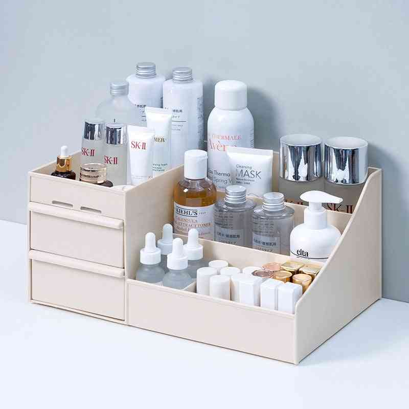 Caja de almacenamiento de organizador de maquillaje de gran capacidad para cosméticos