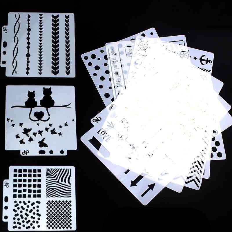 Craft Layering Tattoo Stencil For Wall Painting  - Templates Embossing Paper Card